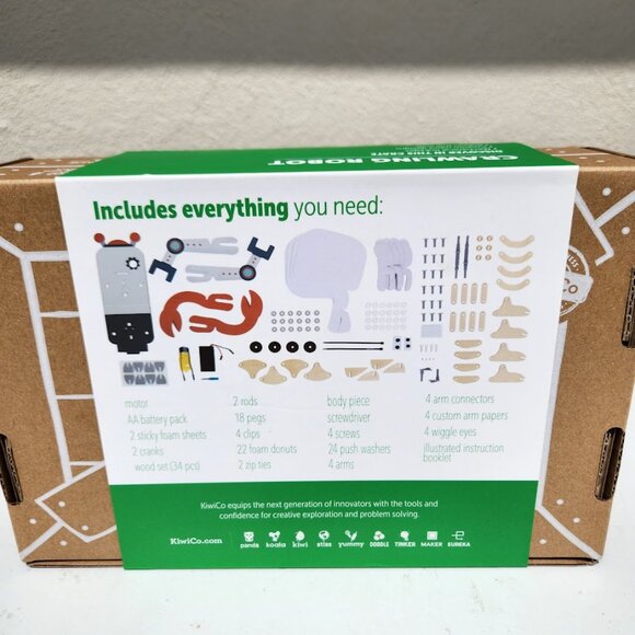 NEW KiwiCo. Kiwi Co. Crawling Robot Crab Science Kit Craft Engineering EASTER To - Picture 4 of 6